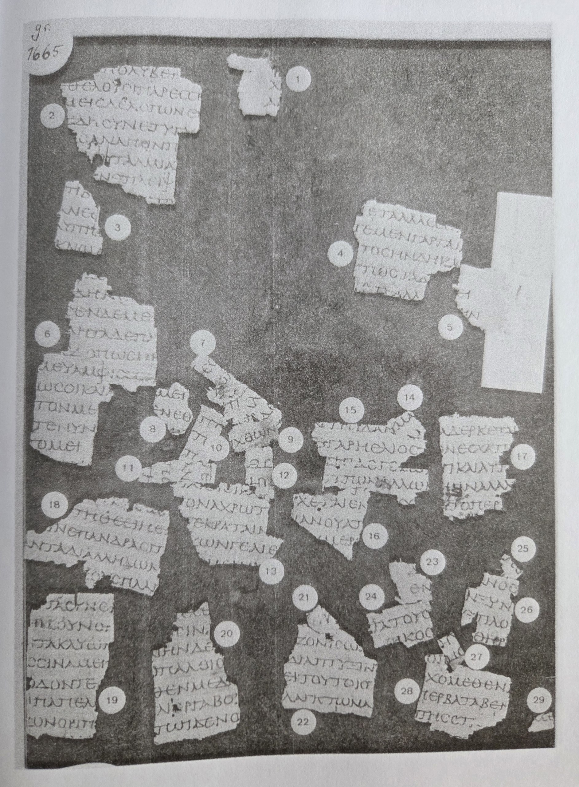Sheet I: P. Strasb. Inv. 1665 (items 1-29)